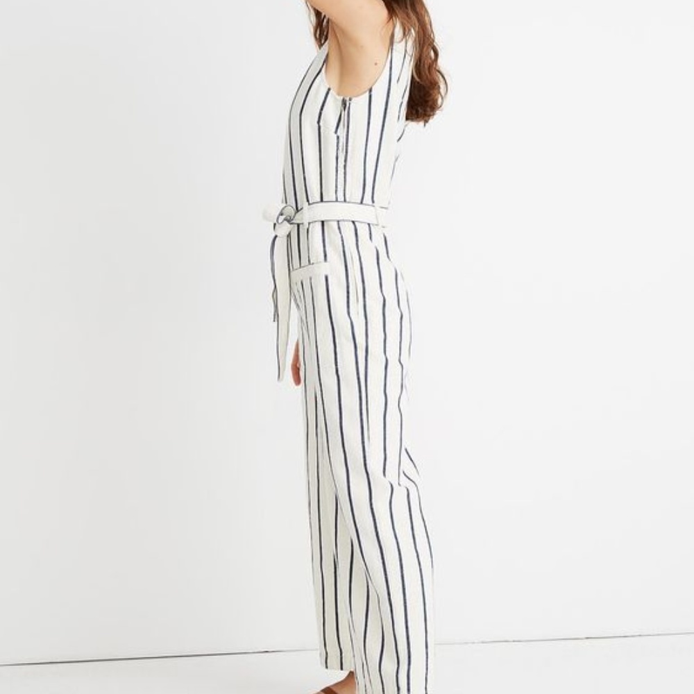 Madewell Striped Pull-On Jumpsuit - Picture 3 of 4